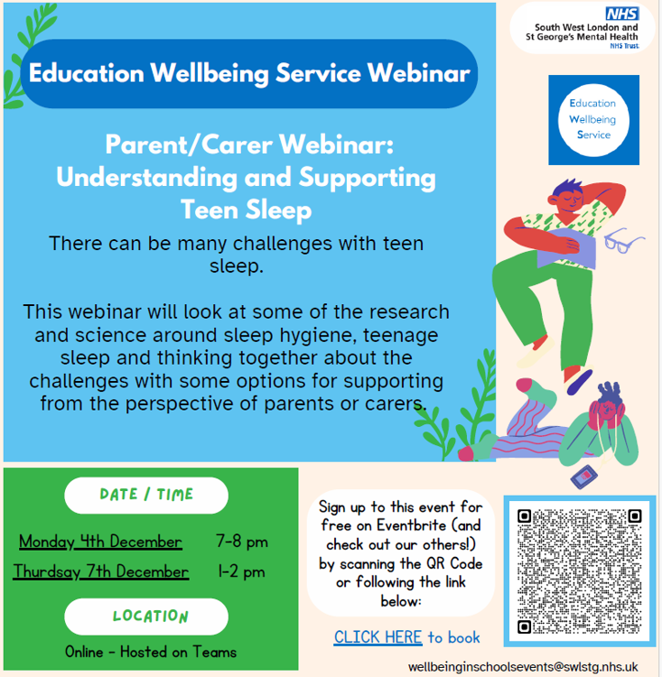 Image of Education Wellbeing Service Parent/Carer  Webinar